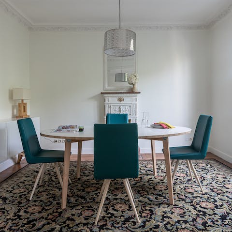 The design-led dining room