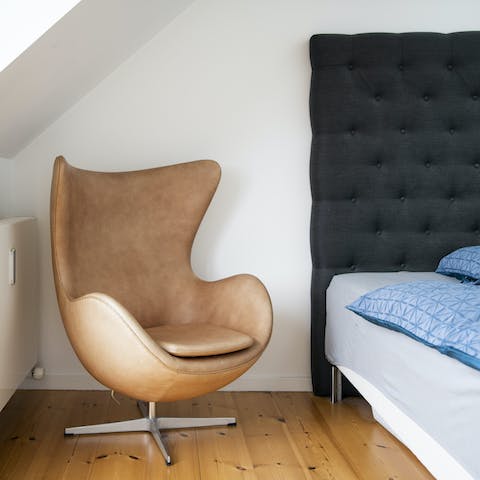 The iconic Egg chair by Arne Jacobsen