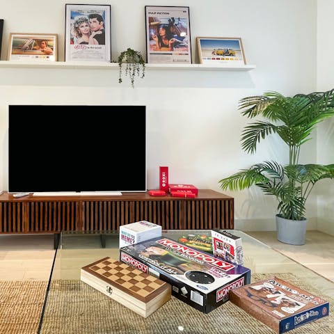 Spend evenings playing board games together in the living room