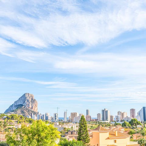 Stay just a short walk away from the resort centre of Calpe