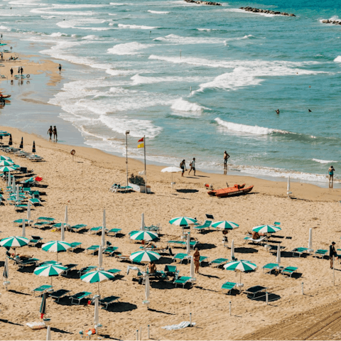 Spend the day on the golden sands of Lido di Noto, 3 kilometres away