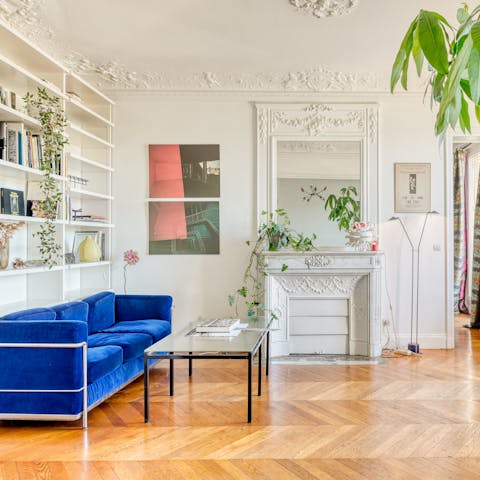 Make yourself at home in this typically Parisian apartment