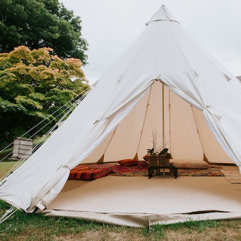 Unwind in the tipi