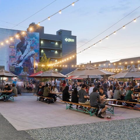 Drink and dine at Improper City, Denver's food truck park