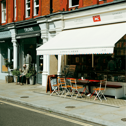 Grab a bite to eat at one of Marylebone's chic cafes