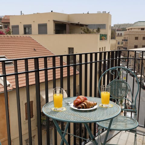 Soak up some Israeli sunshine on your private balcony
