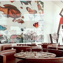 Enjoy a evolutionary-themed lunch at Darwin's Cafe