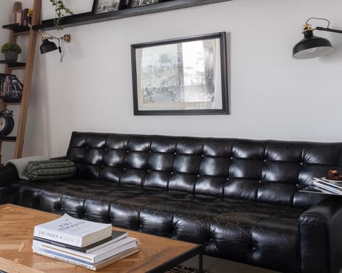 The modern Chesterfield leather sofa