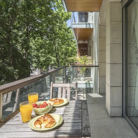 A small cosy balcony