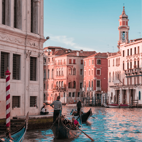 Discover Venice and take a gondala through the canals