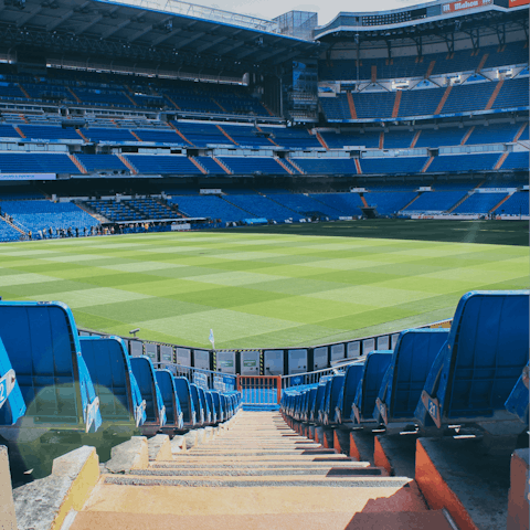 Cheer on Real Madrid at the nearby Santiago Bernabeu Stadium