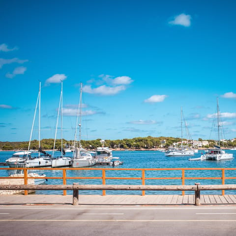 Visit the harbour town of Portocolom – just a short drive away