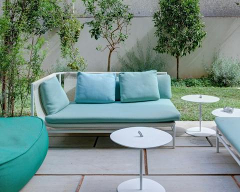 The splashes of colour in the garden