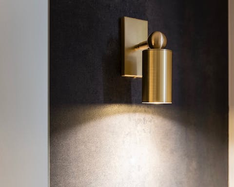 The sophisticated brass details