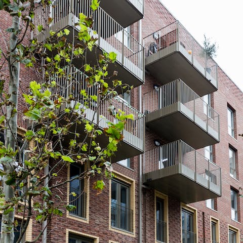 Ultra modern apartment block