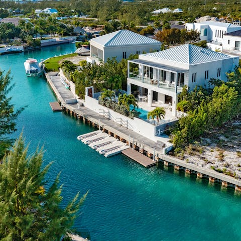 Stay in this gorgeous waterside villa