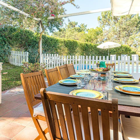 Light the barbecue and gather for magical evenings on the terrace