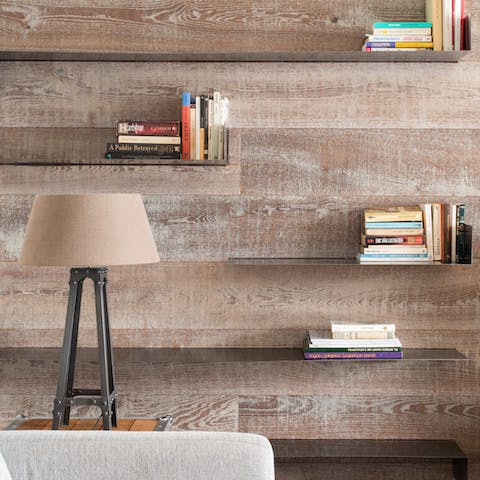 Select a book off the shelf and pick a well-lit spot to get comfortable