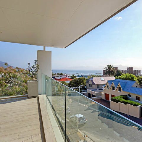 Gaze out to glorious coastal views from the home's terraces