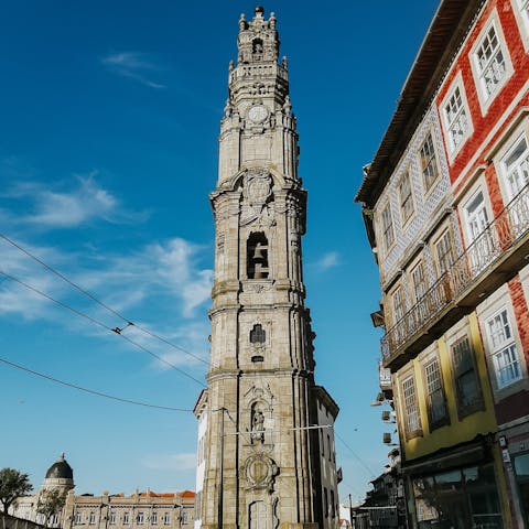 Check out the famous Clerigos Tower – it's a short walk away