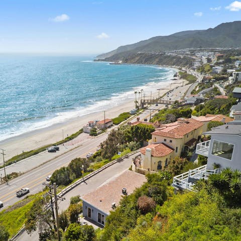 Experience the magic of California from this beachside home