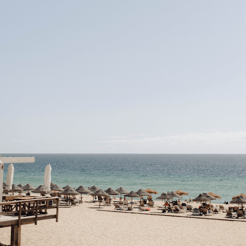 Visit the stunning sandy beach in Comporta, a short distance from your home