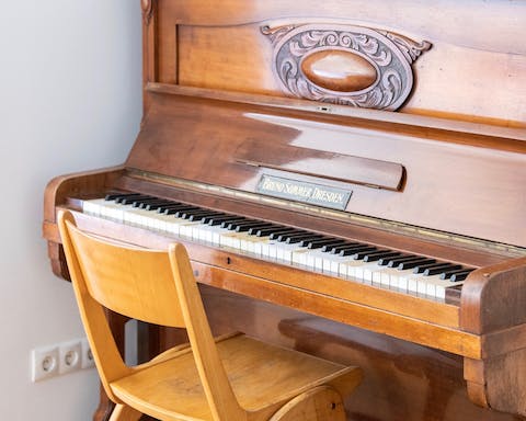 The vintage piano