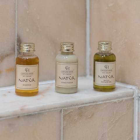 luxury toiletries for all 