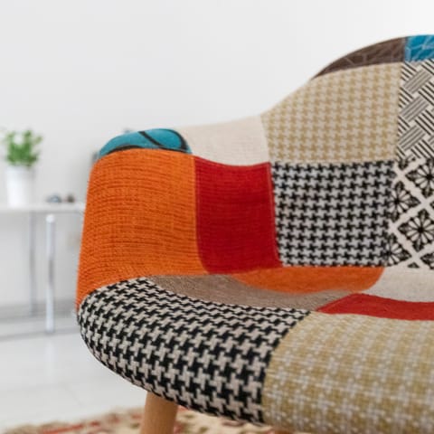 Patchwork armchairs
