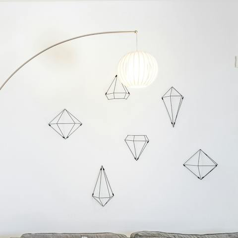 Unique wall art and lantern light