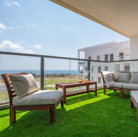 Enjoy fantastic sea views from your private balcony