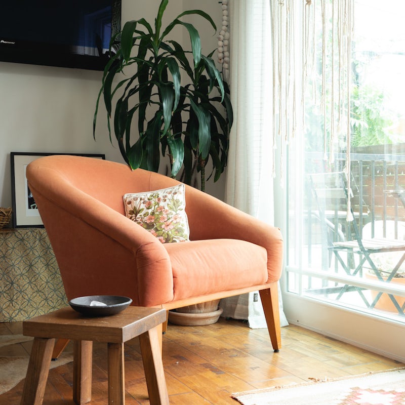 Rest with a good book in the clementine chair