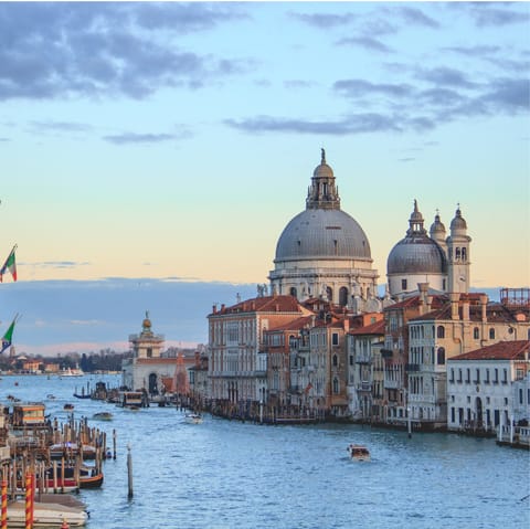 Take the five-minute walk to Accademia Bridge and soak in the views of Venice