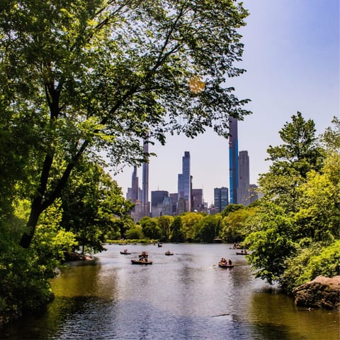 Unwind after a busy day with a stroll through nearby Central Park