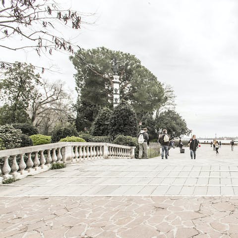 Take a leisurely passeggiata down to the waterfront, its just two minutes from your door