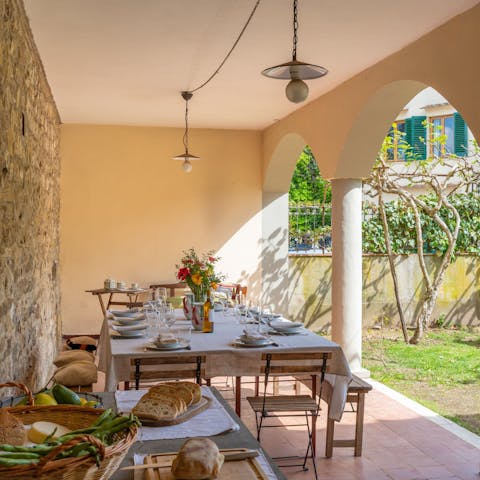 Fire up the barbecue and lay the table for an alfresco feast