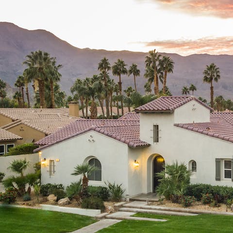 Watch the sun set over the Santa Rosa mountains