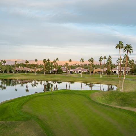 Backing onto the Weiskopf Private Course in the heart of PGA West