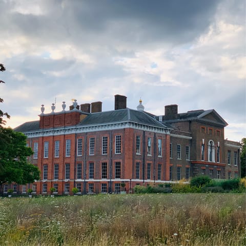 Visit beautiful Kensington Palace and Gardens, a twenty-minute stroll from your door