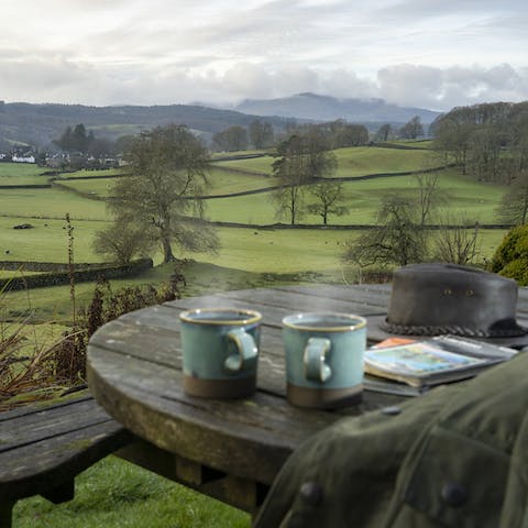 Enjoy your morning coffee with a side of stunning scenery