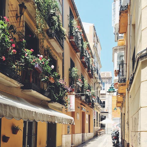 Wander Malaga's culturally vibrant streets – the centre is a short drive away