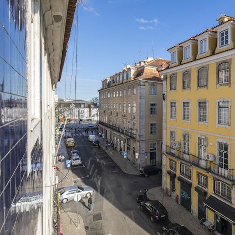 Stay in a traditional azulejos-clad building in the heart of the city