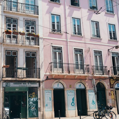 Sample the bars and restaurants of Bairro Alto, a twenty-minute stroll from this home