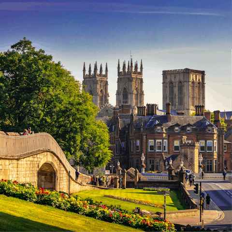 Visit the York Minster, a twenty-minute walk away from home