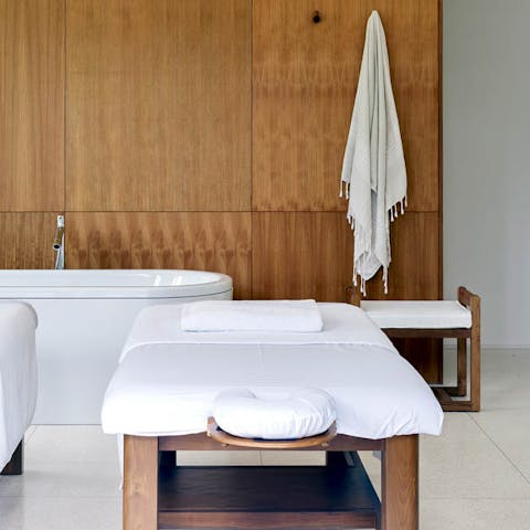 Experience a wonderful sense of wellbeing with a massage in the spa