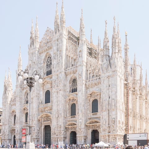 Visit the beautiful Duomo Cathedral – just a two-minute stroll away