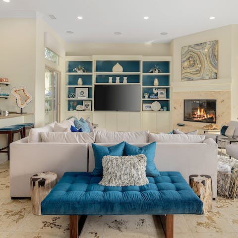 Keep the party going wherever you are in the house – there’s newly installed surround sound in all the rooms