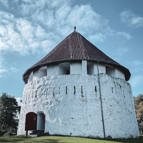 Take a drive to visit the historic Østerlars Kirke – it's twenty-three minutes away 