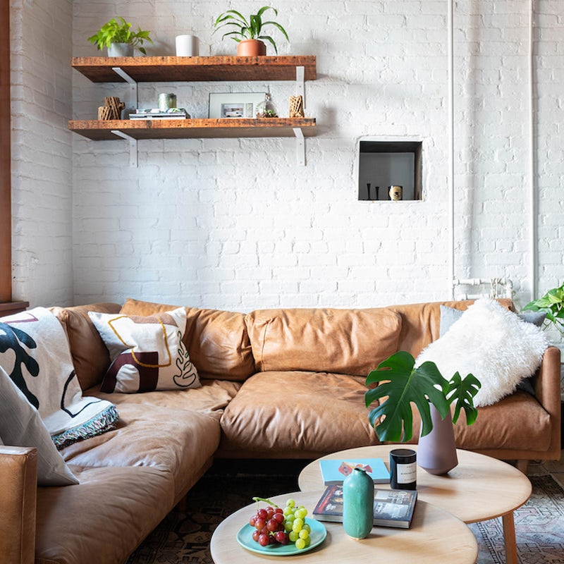 Sprawl out on the leather sofa and unwind with an evening tipple