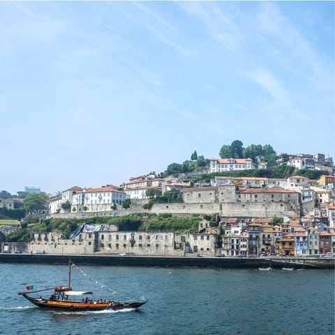 Stay within strolling distance of the Douro River, surrounded by sights